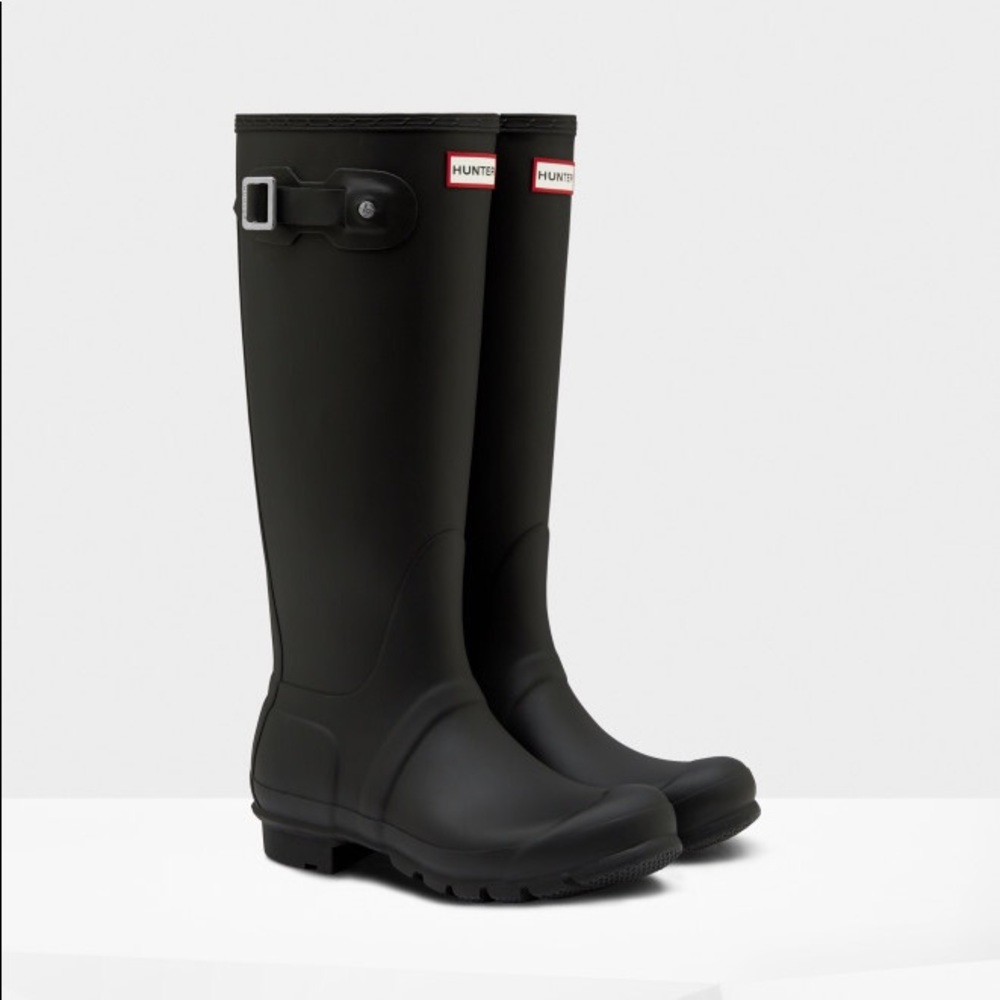 Women's Original Tall Hunter Rain Boots: Black